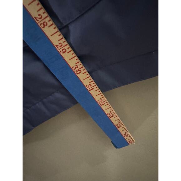 Grandma Chic Vintage 80s Tudor Court by Haband Women's XL Bue Trench Raincoat - Picture 3 of 7